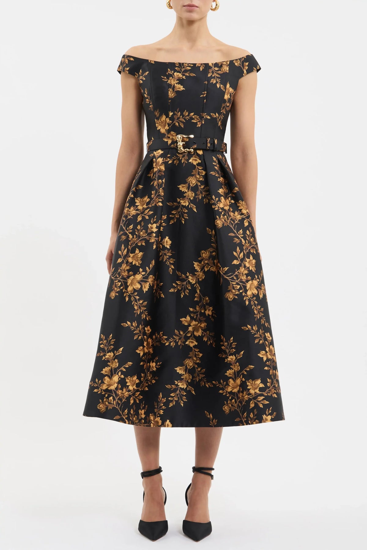Rebecca Vallance - Gilded Floral Midi