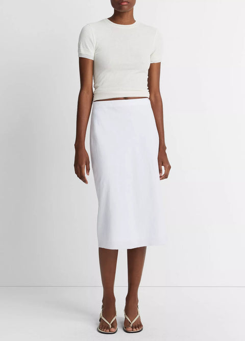 Vince -  Linen Crew Neck Shell Top