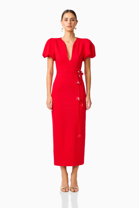 Elliatt - Martina Puff Sleeve Midi Dress