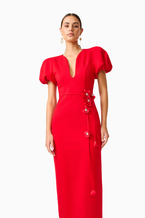 Elliatt - Martina Puff Sleeve Midi Dress
