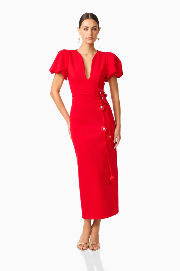 Elliatt - Martina Puff Sleeve Midi Dress – view 3