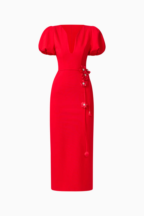 Elliatt - Martina Puff Sleeve Midi Dress