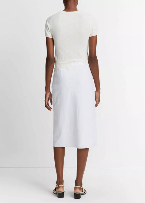 Vince -  Linen Crew Neck Shell Top