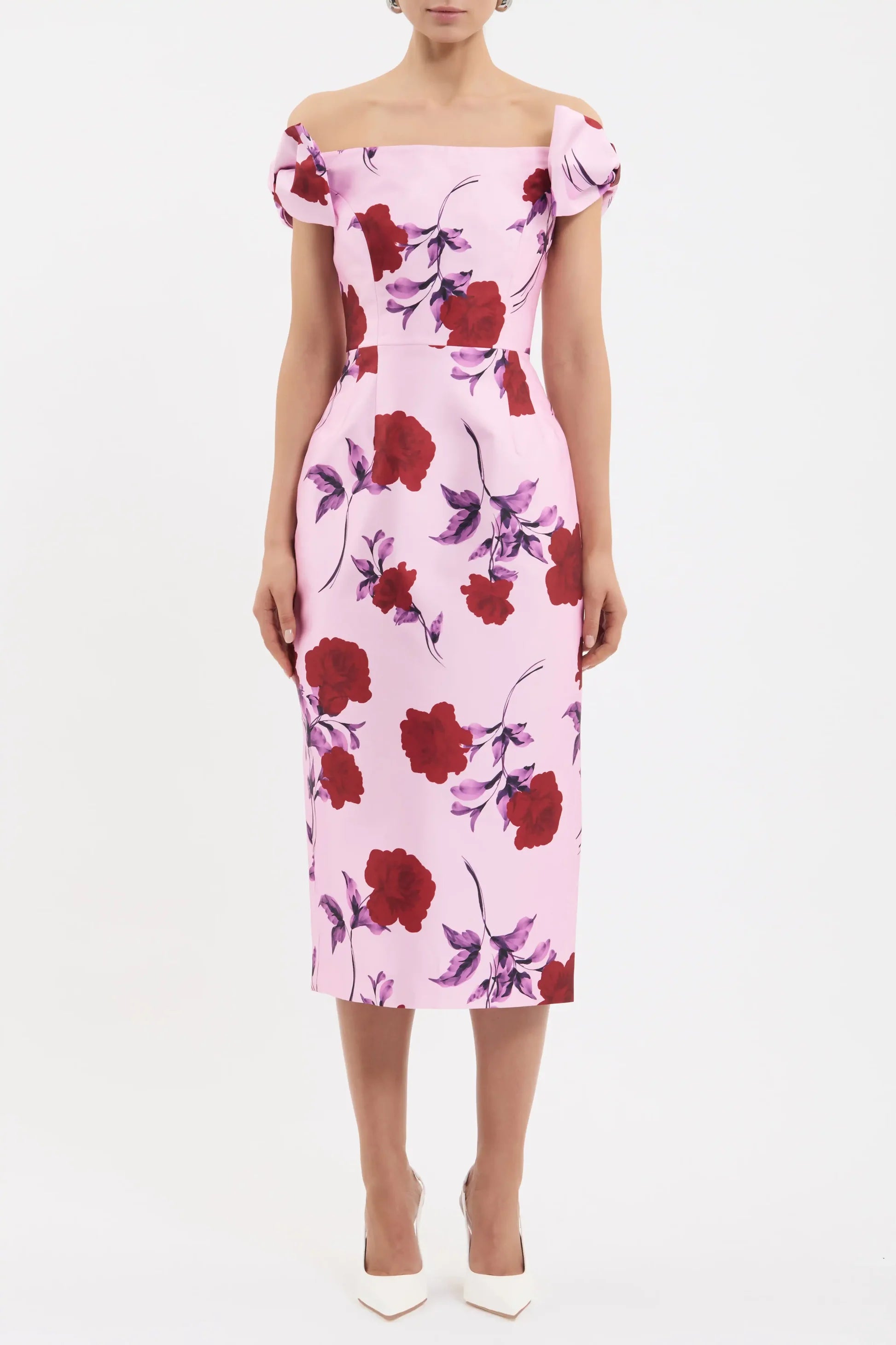 Melora Off Shoulder Midi Dress