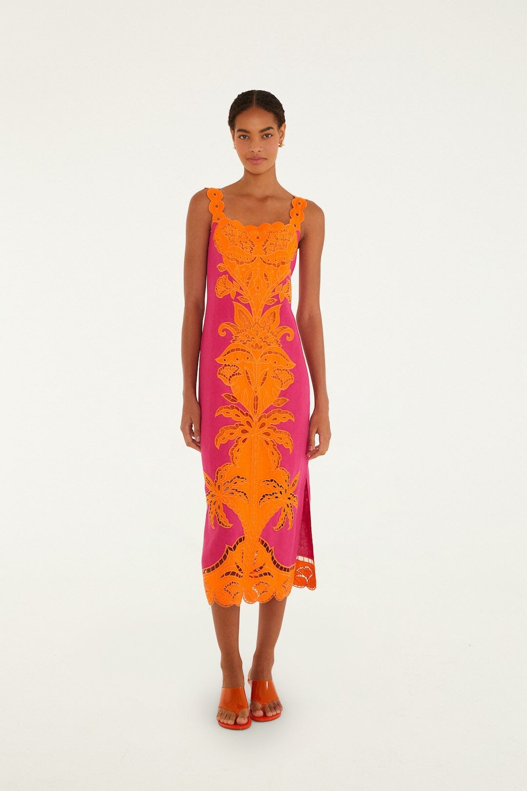 Farm Rio - Cutwork Midi Dress