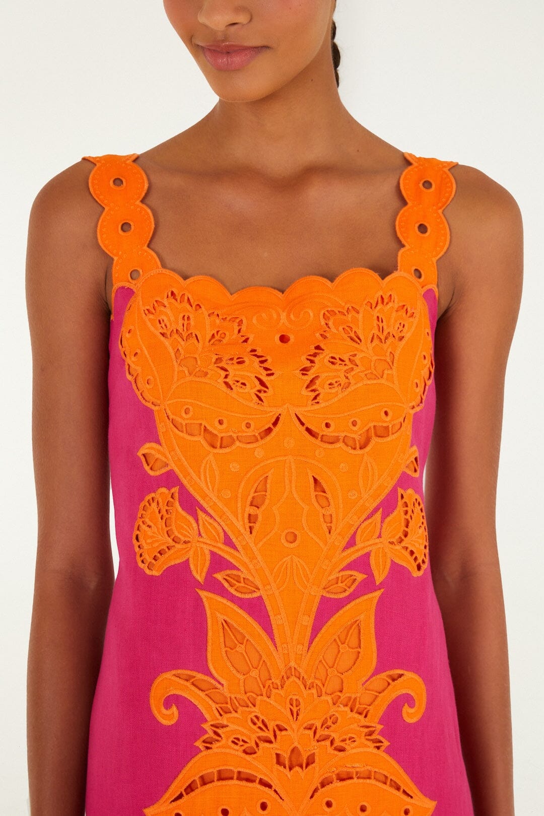 Farm Rio - Cutwork Midi Dress
