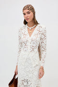Rixo Padma Lace Cream Top