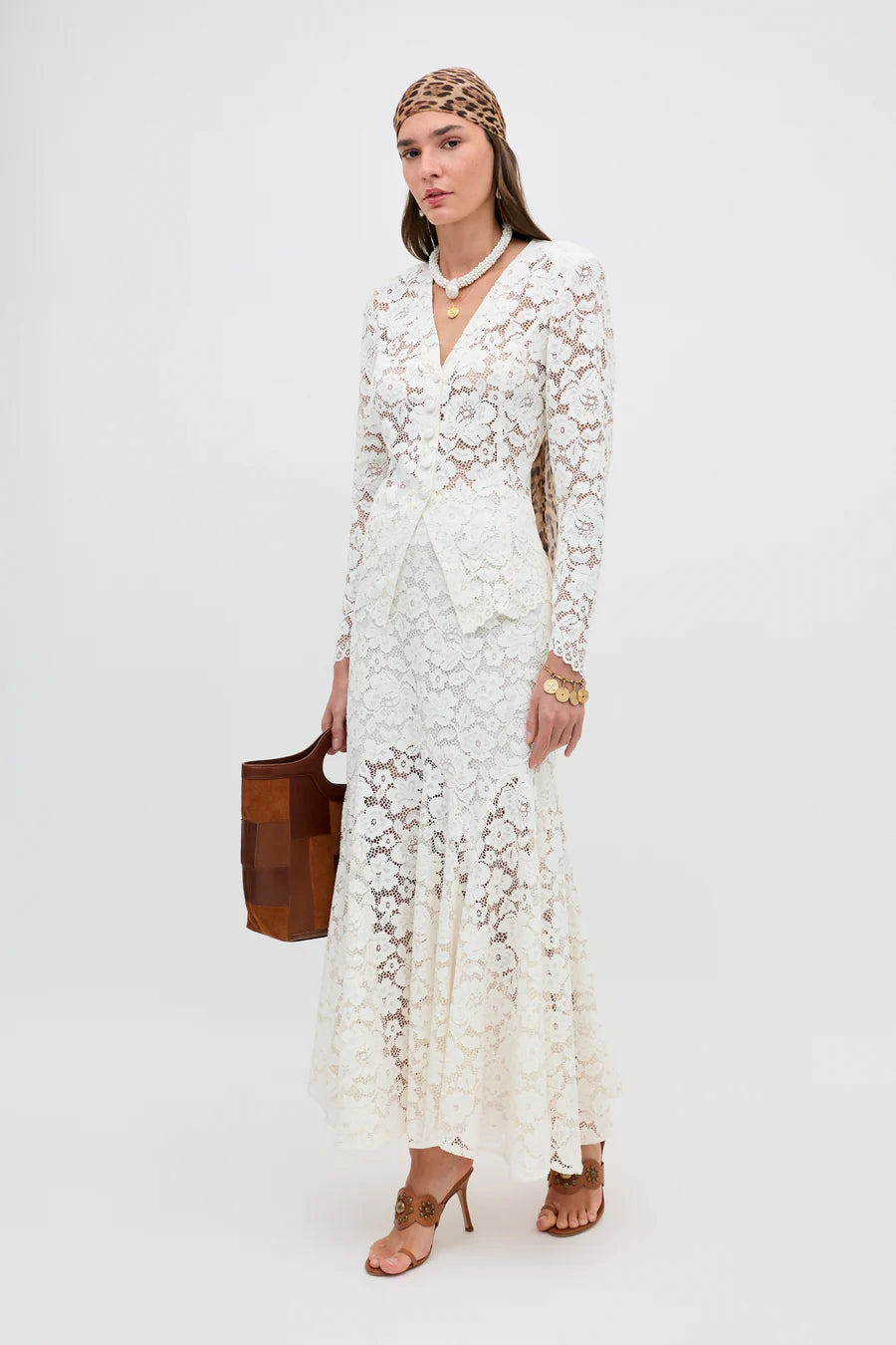 Rixo Padma Lace Cream Top