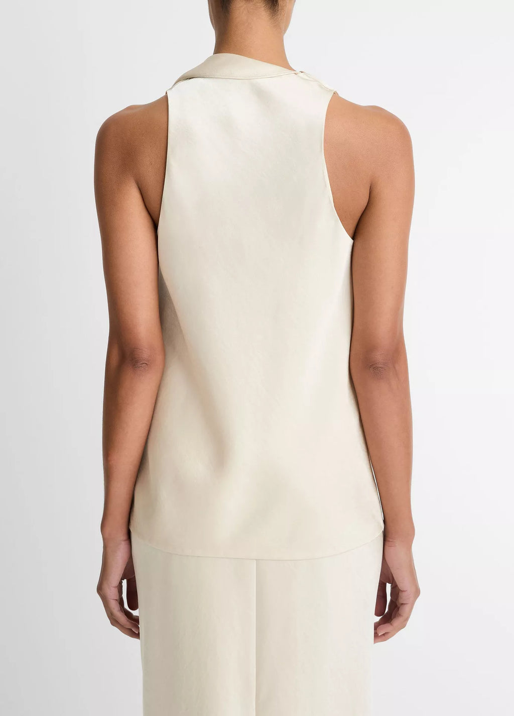 Vince - Satin Scarf Top