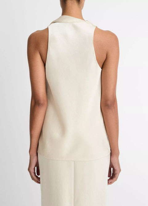 Vince - Satin Scarf Top