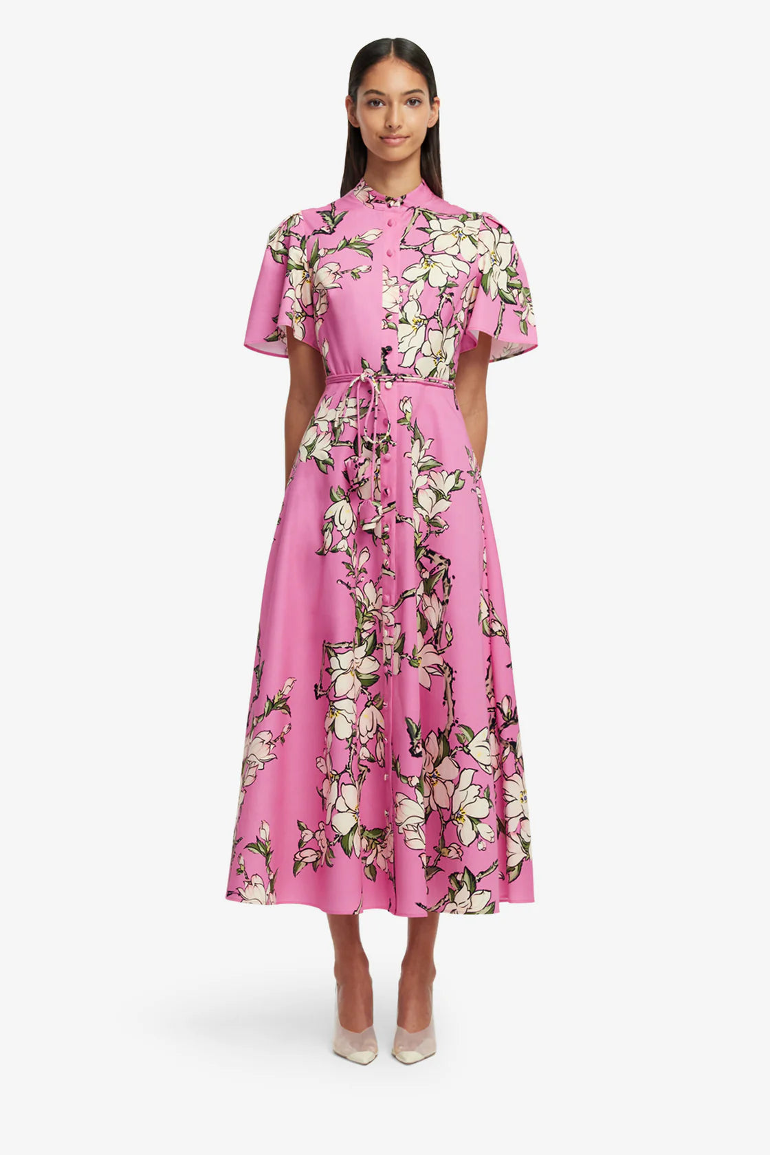 Leo Lin -Bianca Short Sleeve Midi Dress