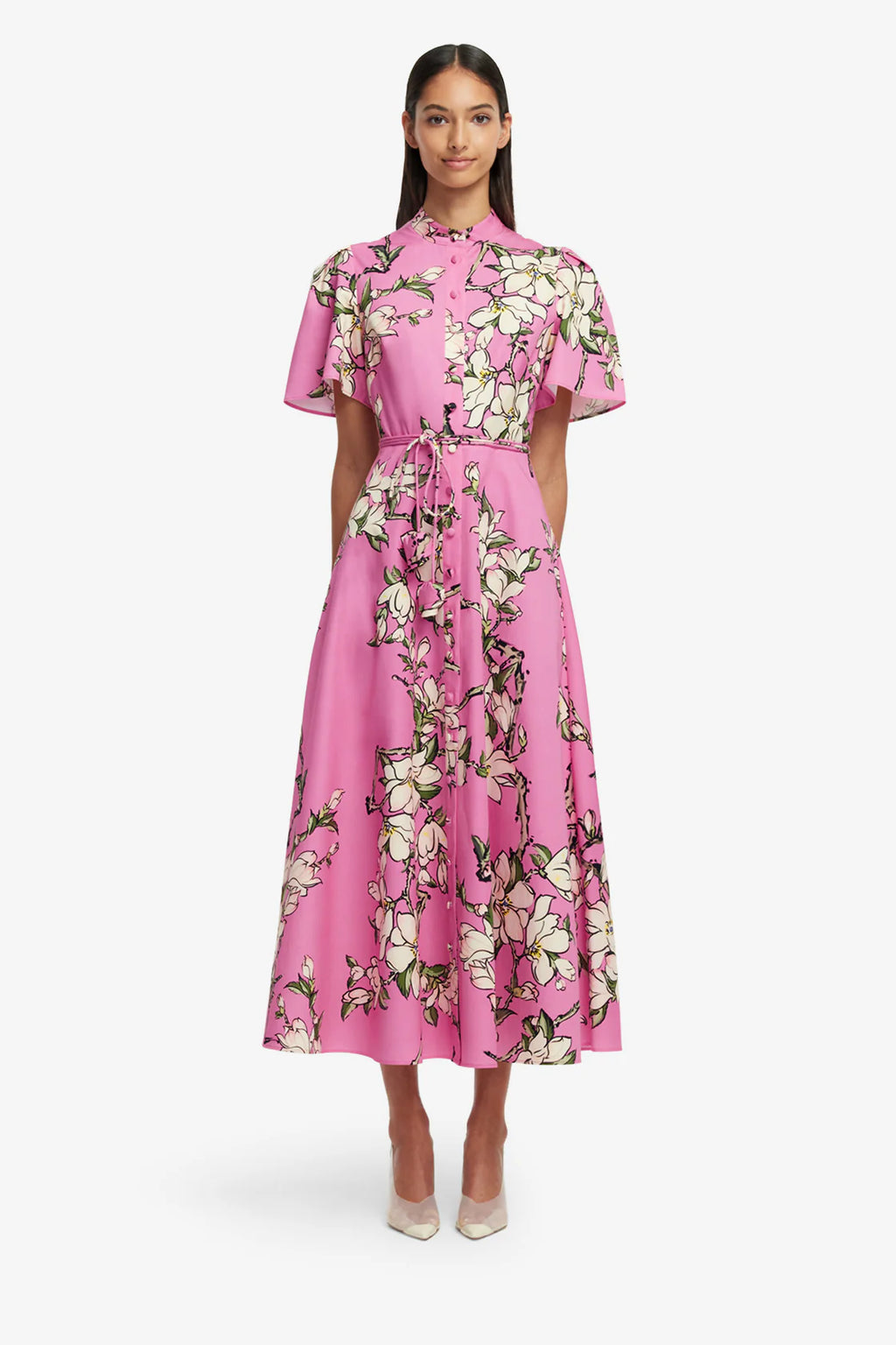 Leo Lin -Bianca Short Sleeve Midi Dress