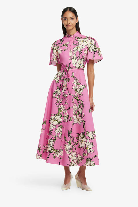 Leo Lin -Bianca Short Sleeve Midi Dress
