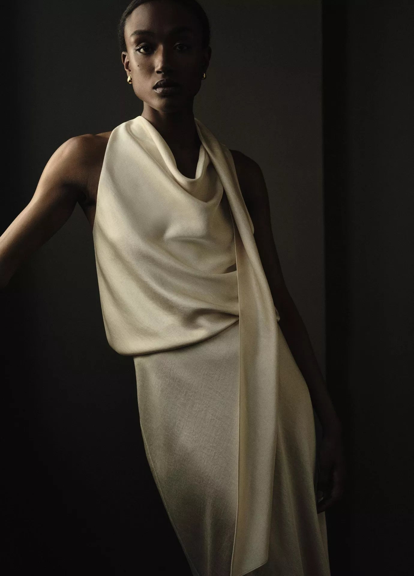 Vince - Satin Bias Column Skirt