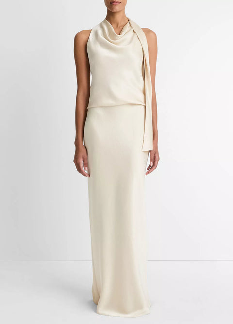 Vince - Satin Bias Column Skirt