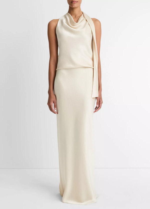 Vince - Satin Bias Column Skirt – view 1