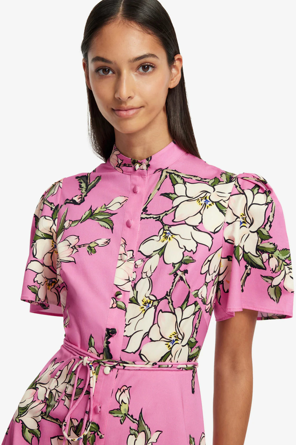 Leo Lin -Bianca Short Sleeve Midi Dress