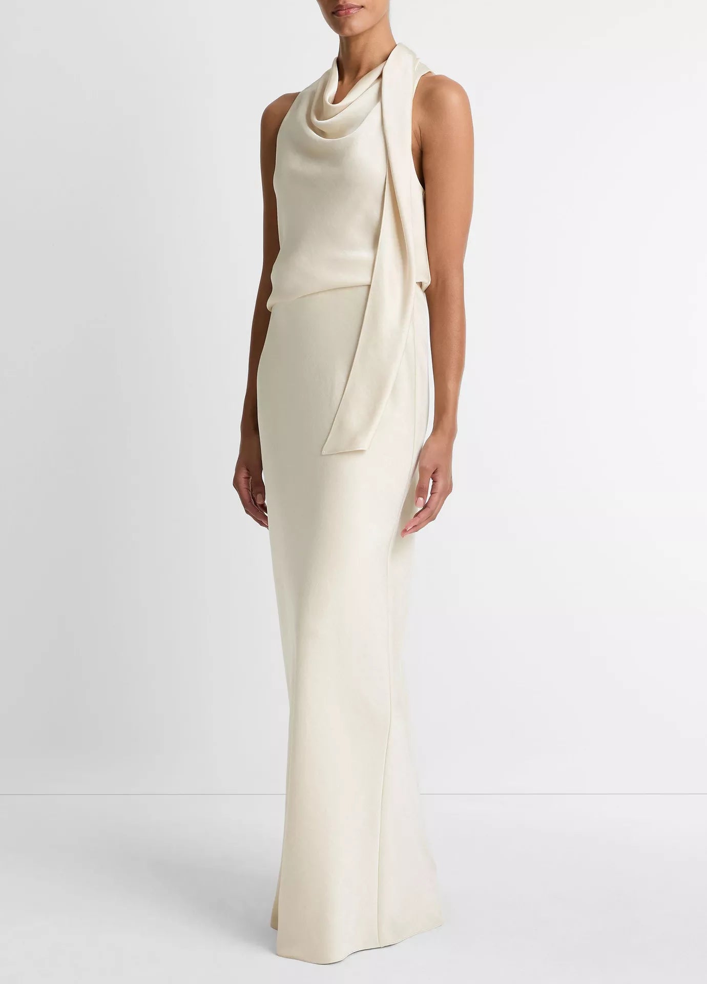 Vince - Satin Bias Column Skirt