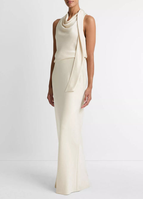 Vince - Satin Bias Column Skirt