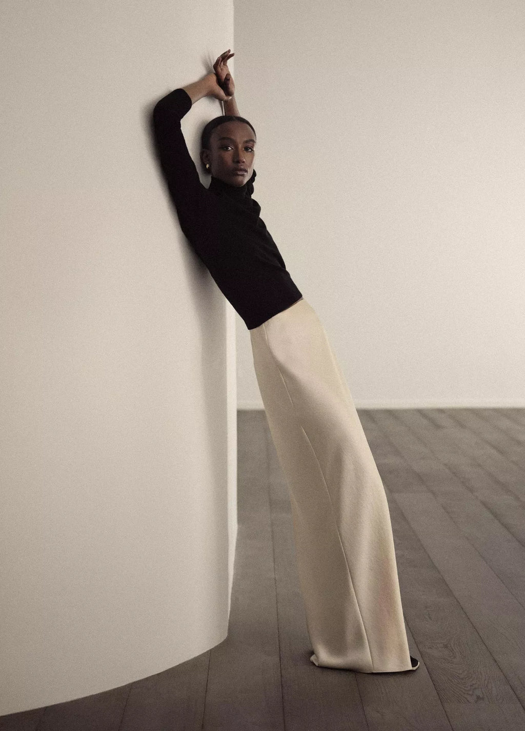 Vince - Satin Bias Column Skirt