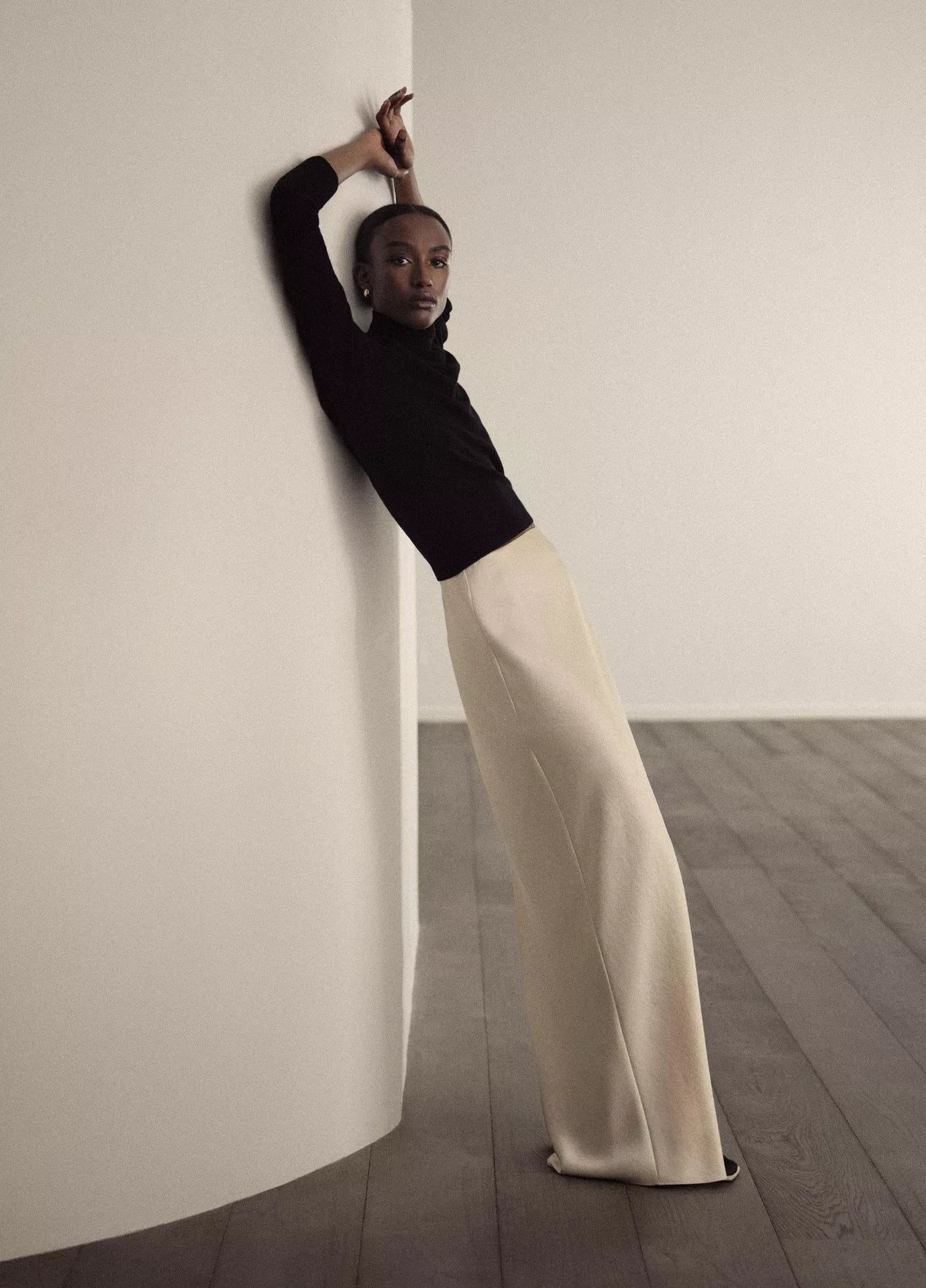 Vince - Satin Bias Column Skirt