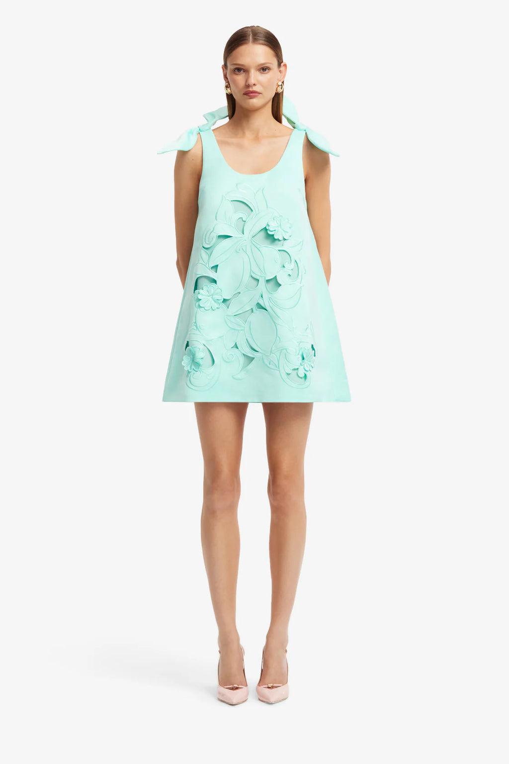 Leo Lin -  Harper Bow Appliqué Mini Dress