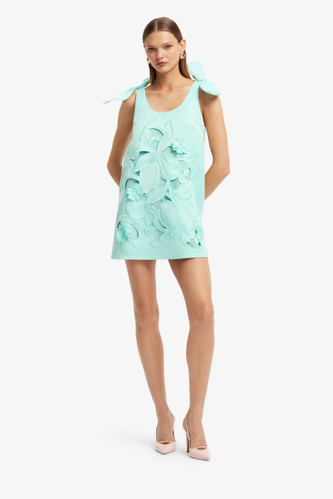 Leo Lin -  Harper Bow Appliqué Mini Dress