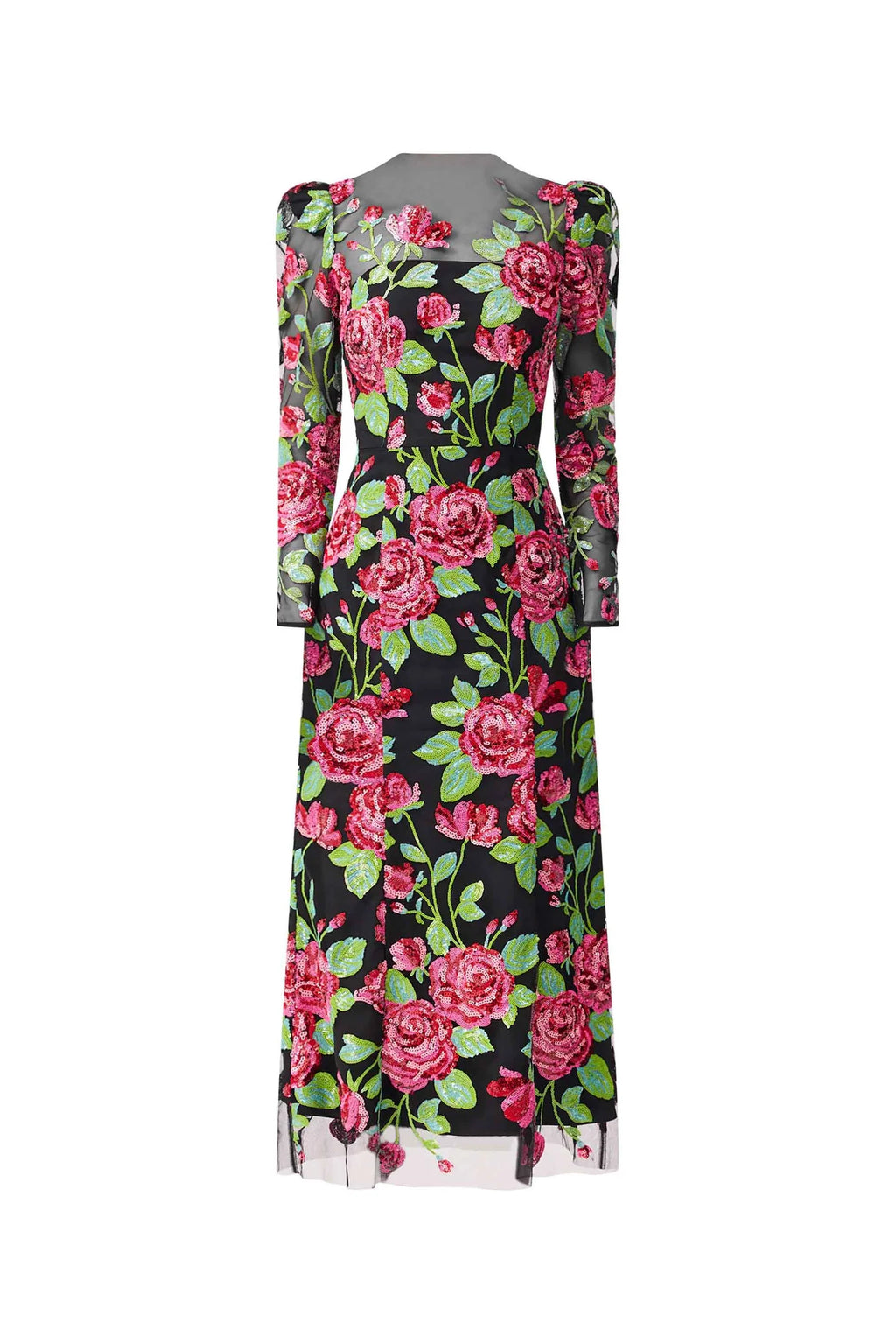 Elliatt - Lyra Sequin Long Sleeve Midi Dress