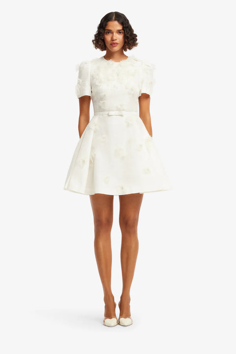 Leo Lin - Elyse Short Sleeve Dress Snow