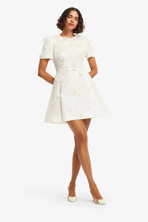 Leo Lin - Elyse Short Sleeve Dress Snow
