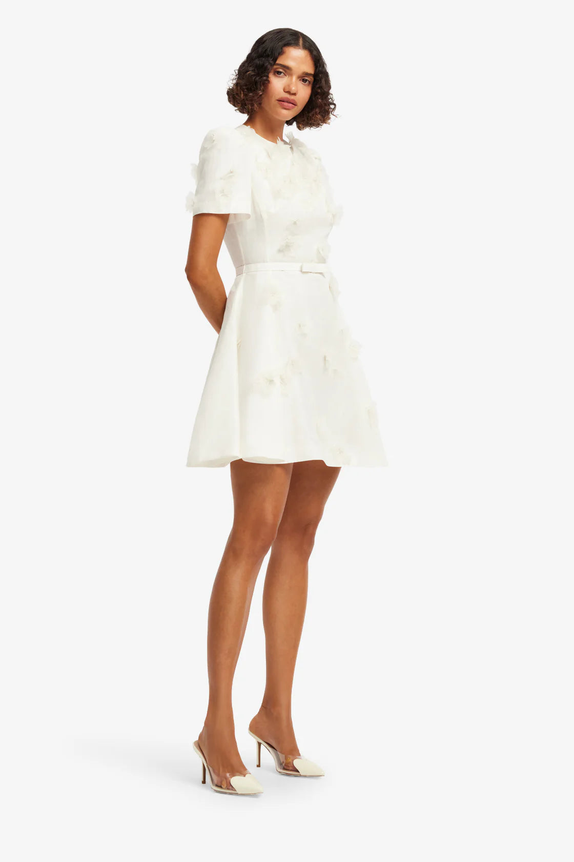 Leo Lin - Elyse Short Sleeve Dress Snow