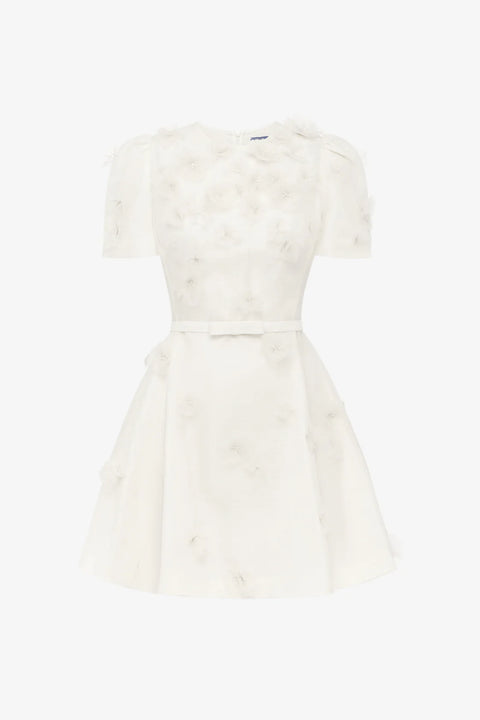 Leo Lin - Elyse Short Sleeve Dress Snow