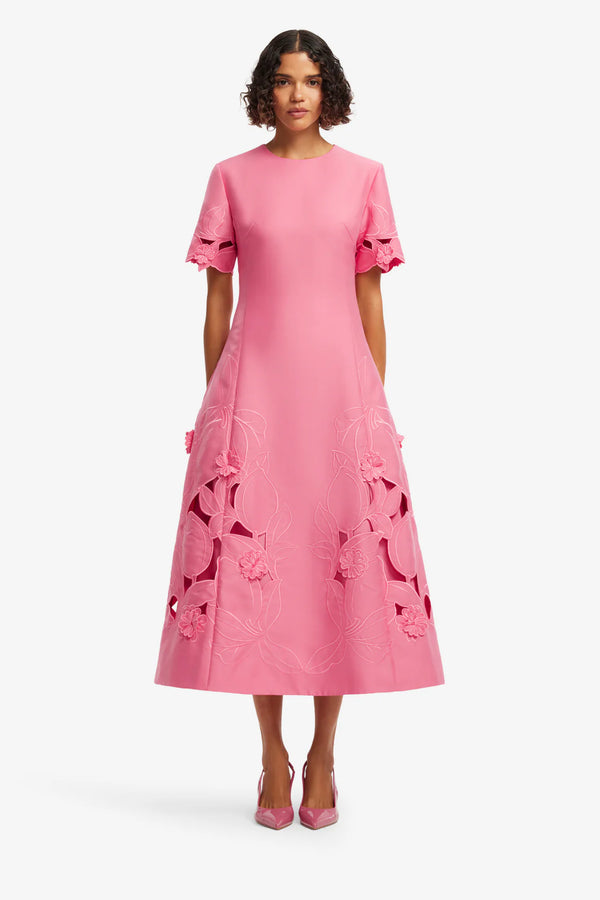 Leo Lin - Caroline Appliqué Midi Dress – view 2