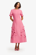 Leo Lin - Caroline Appliqué Midi Dress