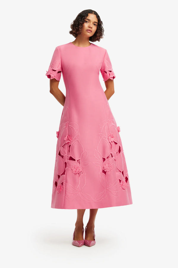 Leo Lin - Caroline Appliqué Midi Dress – view 1