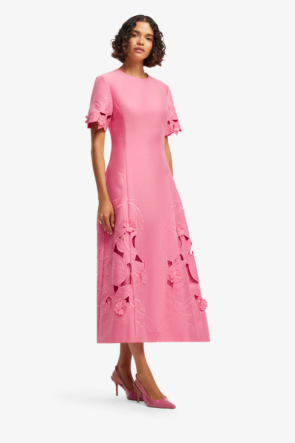 Leo Lin - Caroline Appliqué Midi Dress – view 3