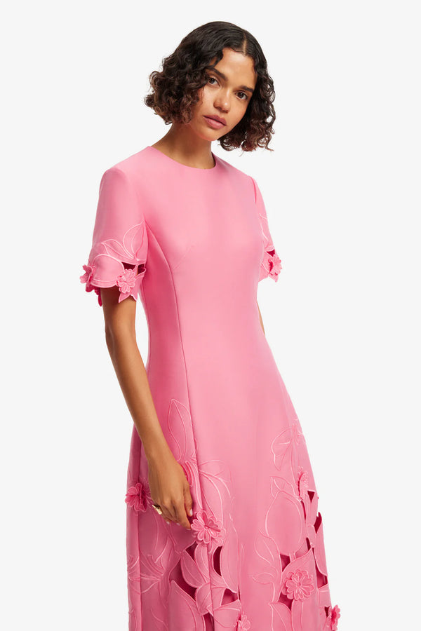 Leo Lin - Caroline Appliqué Midi Dress – view 4