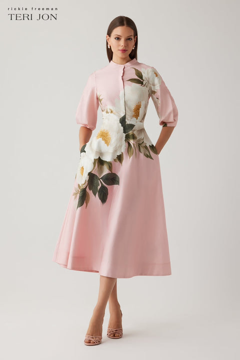 Teri Jon - Flower Print Dress
