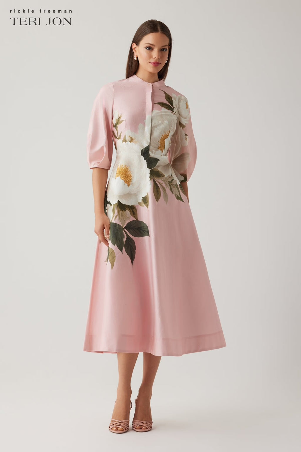 Teri Jon - Flower Print Dress
