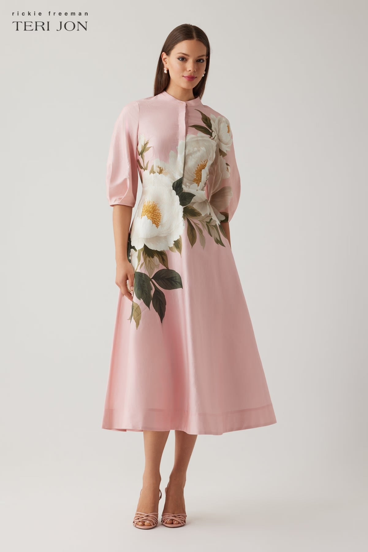 Teri Jon - Flower Print Dress
