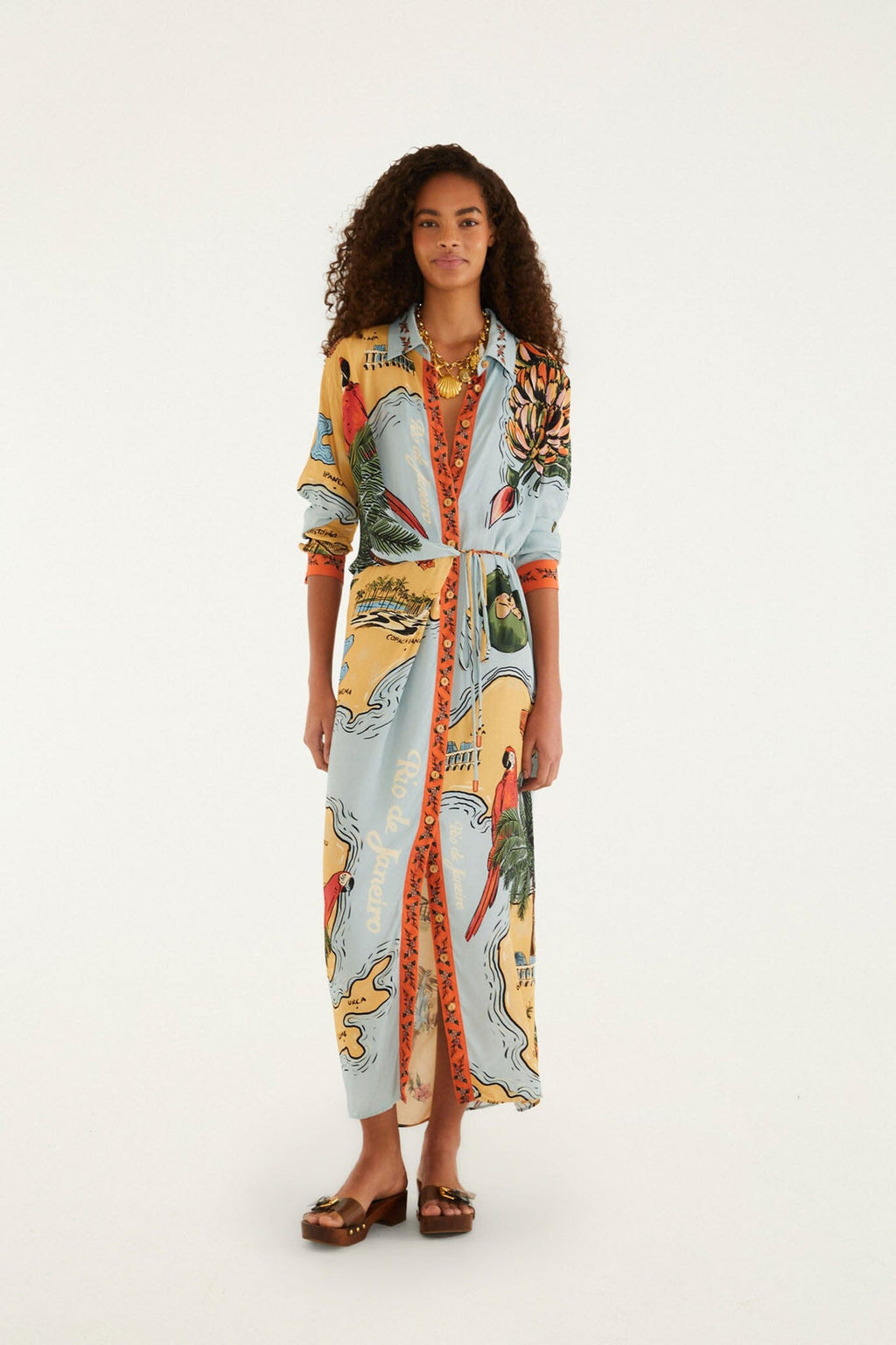 Farm Rio - Beaches Path Maxi Dress