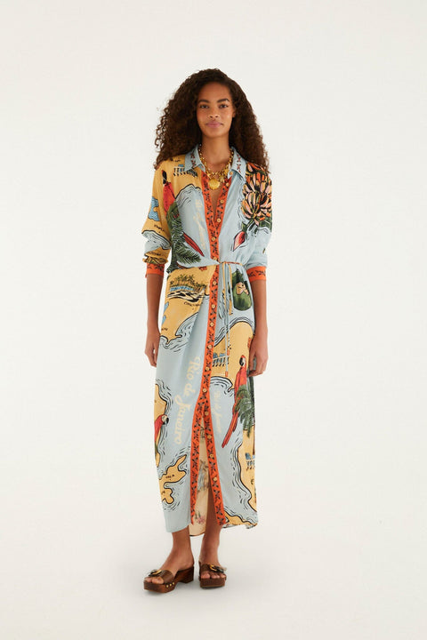Farm Rio - Beaches Path Maxi Dress