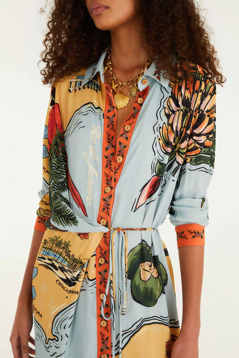 Farm Rio - Beaches Path Maxi Dress