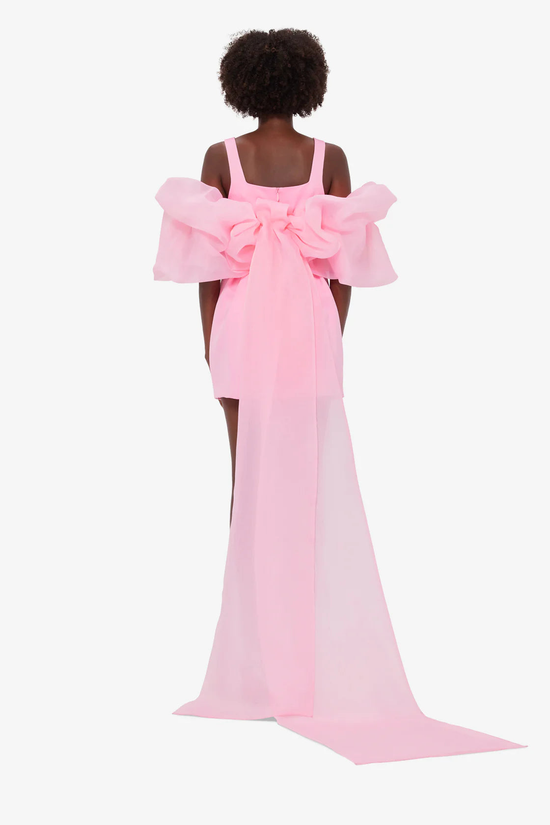 Leo Lin - Piper Appliqué Mini Dress & Cape Set – Baby Pink