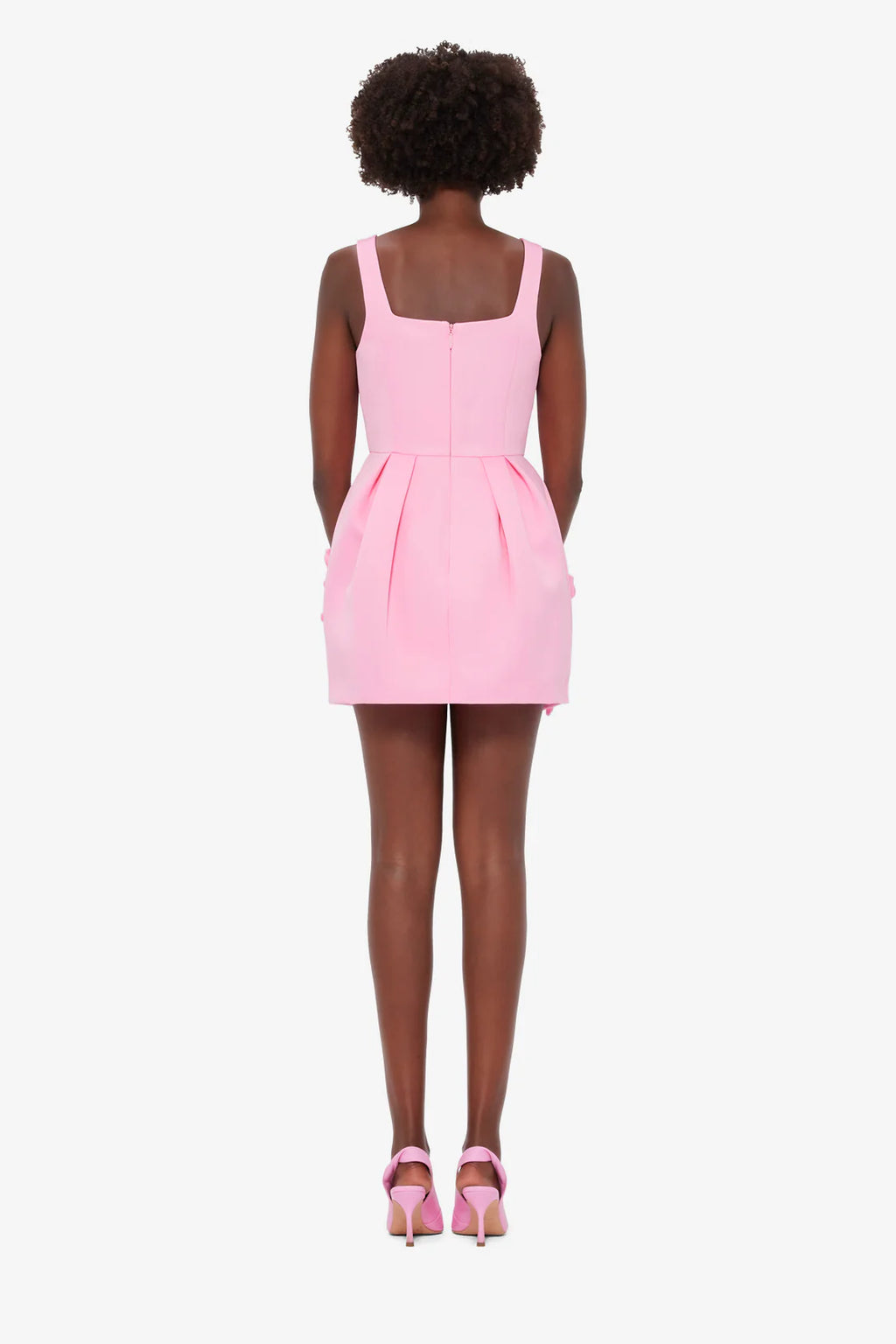 Leo Lin - Piper Appliqué Mini Dress & Cape Set – Baby Pink