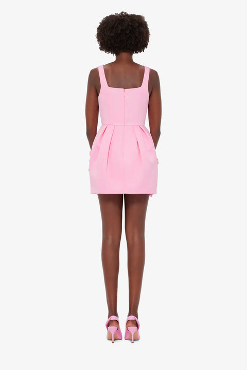 Leo Lin - Piper Appliqué Mini Dress & Cape Set – Baby Pink