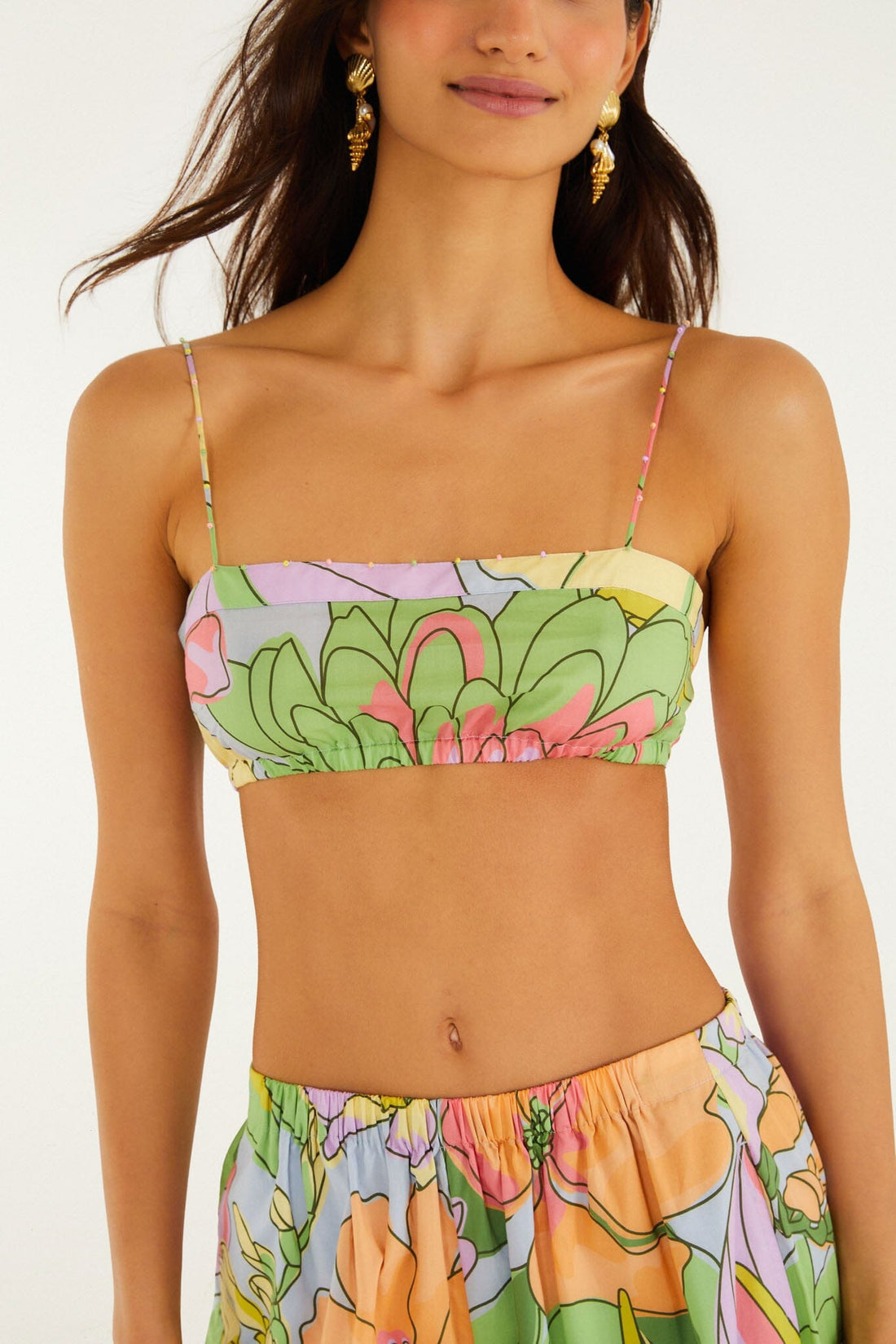 Farm Rio - Beaded Crop Top