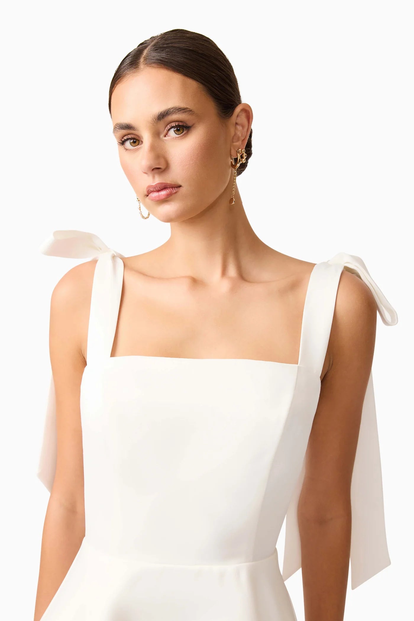 Elliatt -Livia Tiered Mini Dress White