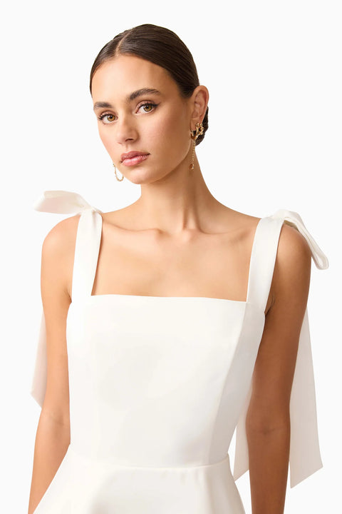 Elliatt -Livia Tiered Mini Dress White