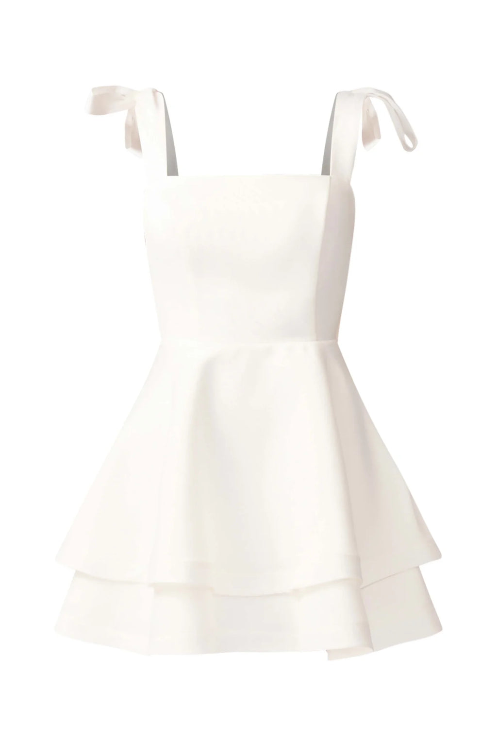 Elliatt -Livia Tiered Mini Dress White